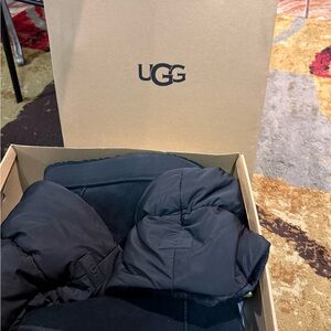 UGG Black Quilted Winter Boots